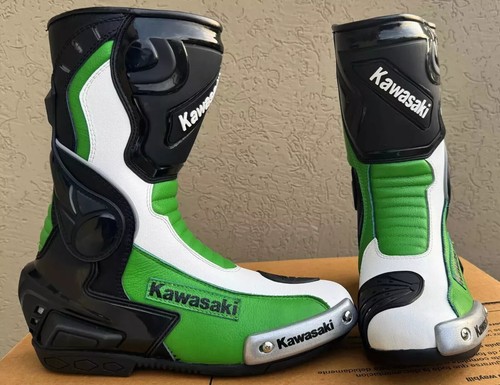 Kawasaki leder rennstiefel - kawasaki, leder-rennstiefel